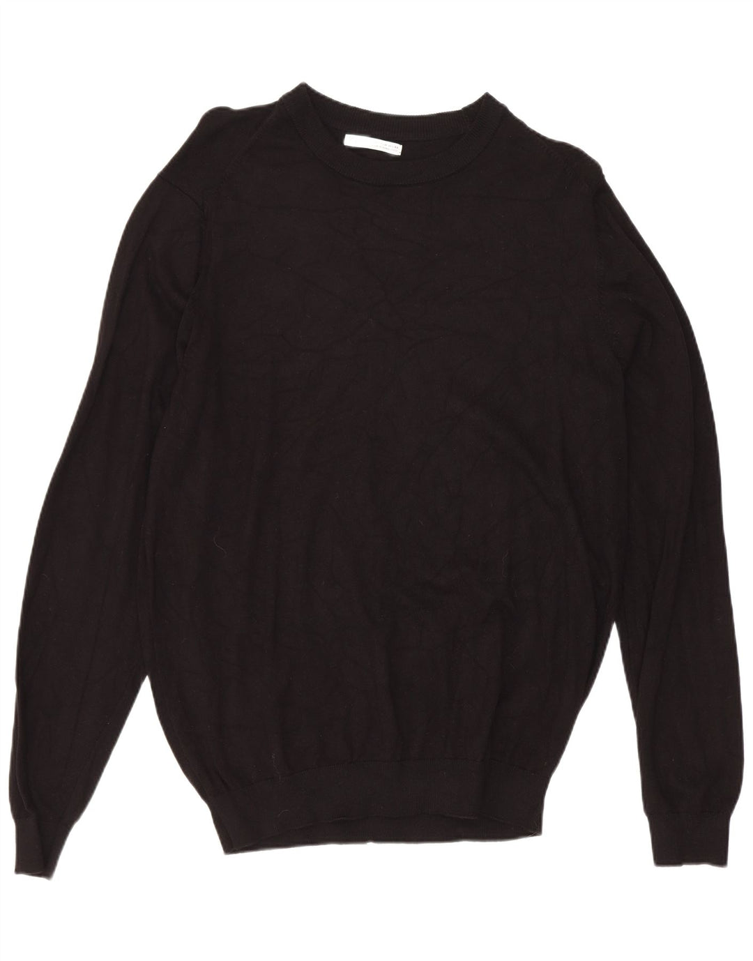 Zara Herren-Pullover mit U-Boot-Ausschnitt, Mittelschwarz