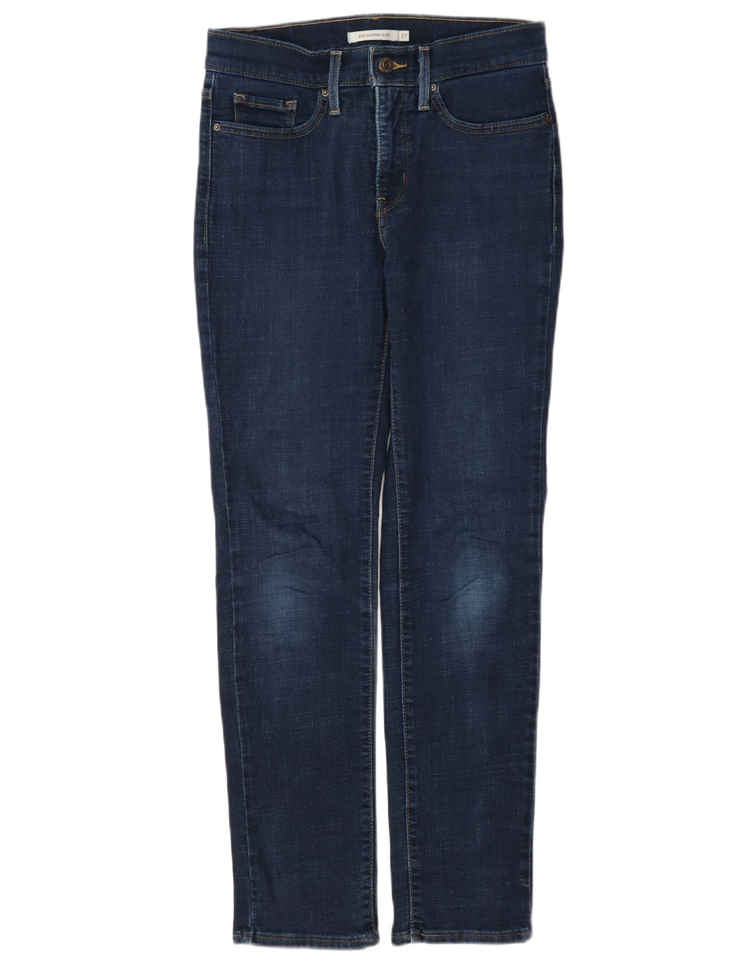 Levi's Damen 312 Shaping Slim Jeans W27 L30 Marineblaue Baumwolle