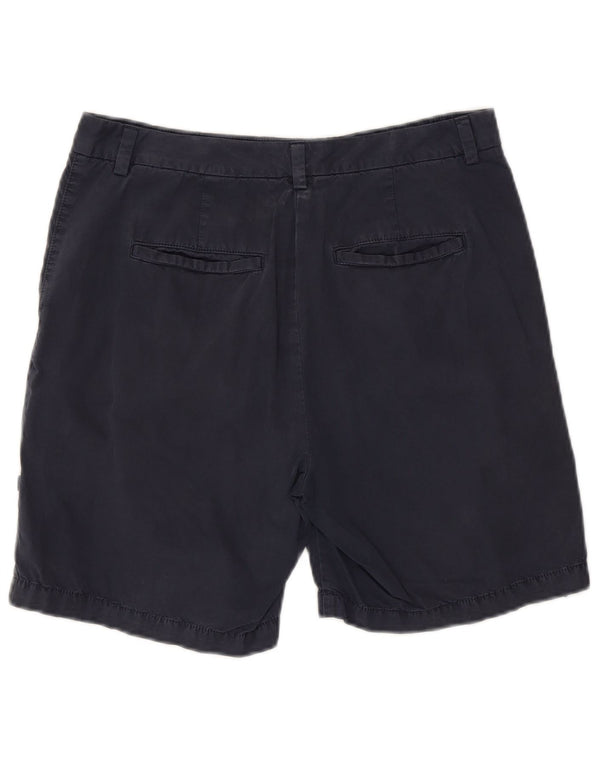 Marks & Spencer Damen Chinoshorts UK 12 Medium W30 Marineblaue Baumwolle
