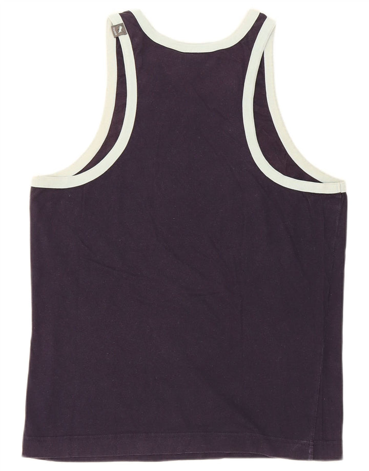 Puma Damen Graphic Vest Top UK 12 Medium Marineblau