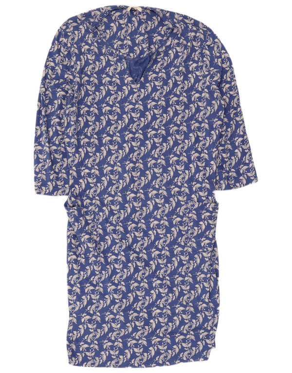 White Stuff Womens 3/4 Sleeve Tent Dress UK 22 3XL  Blue Floral