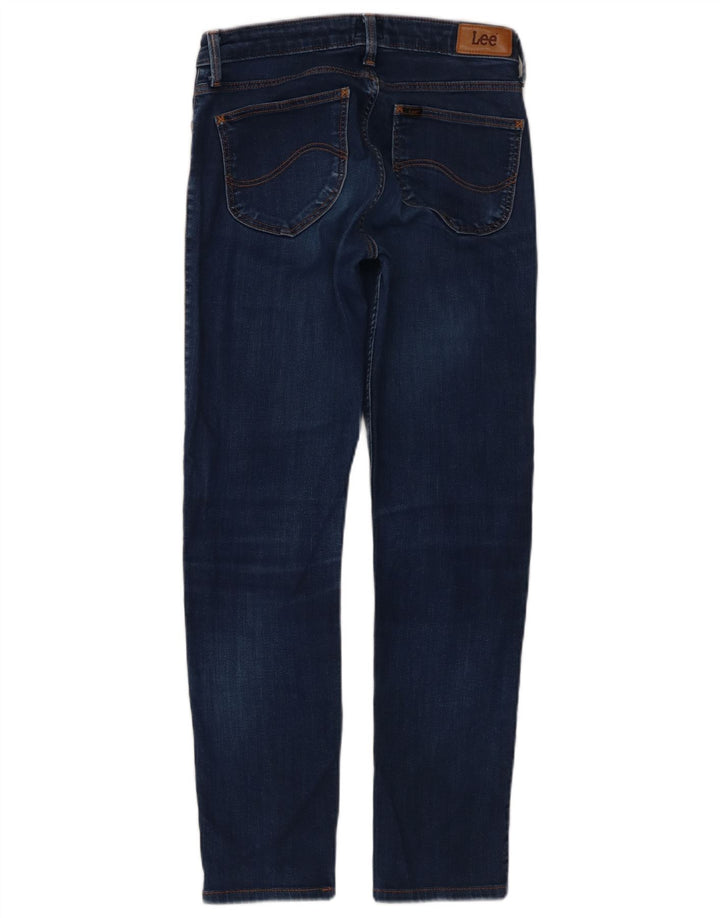 Lee Damen Elly Slim Jeans W28 L28 Marineblaue Baumwolle