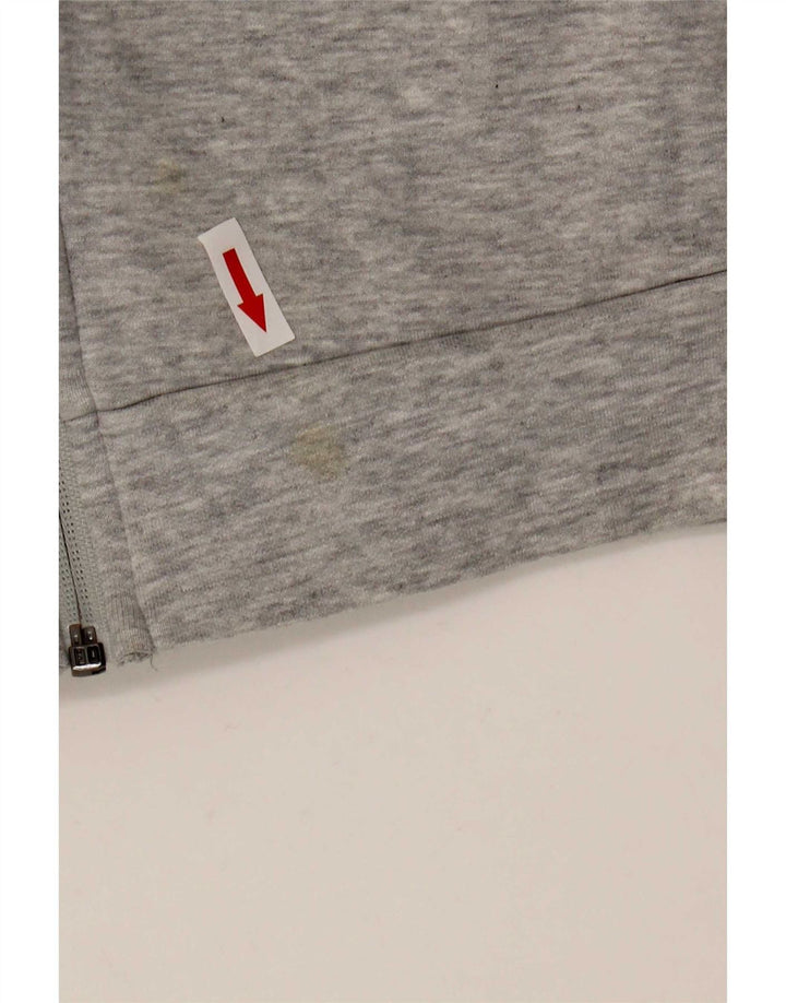 Puma Herren-Kapuzenpullover mit Reißverschluss, XL, graue Baumwolle