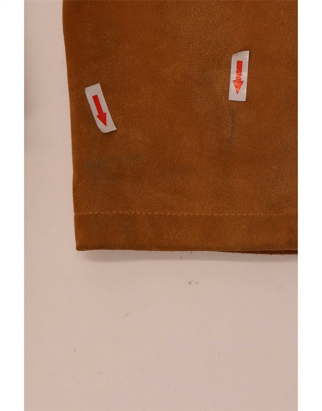 Vintage Damen Wildledermantel IT 42 Mittelbeiges Leder