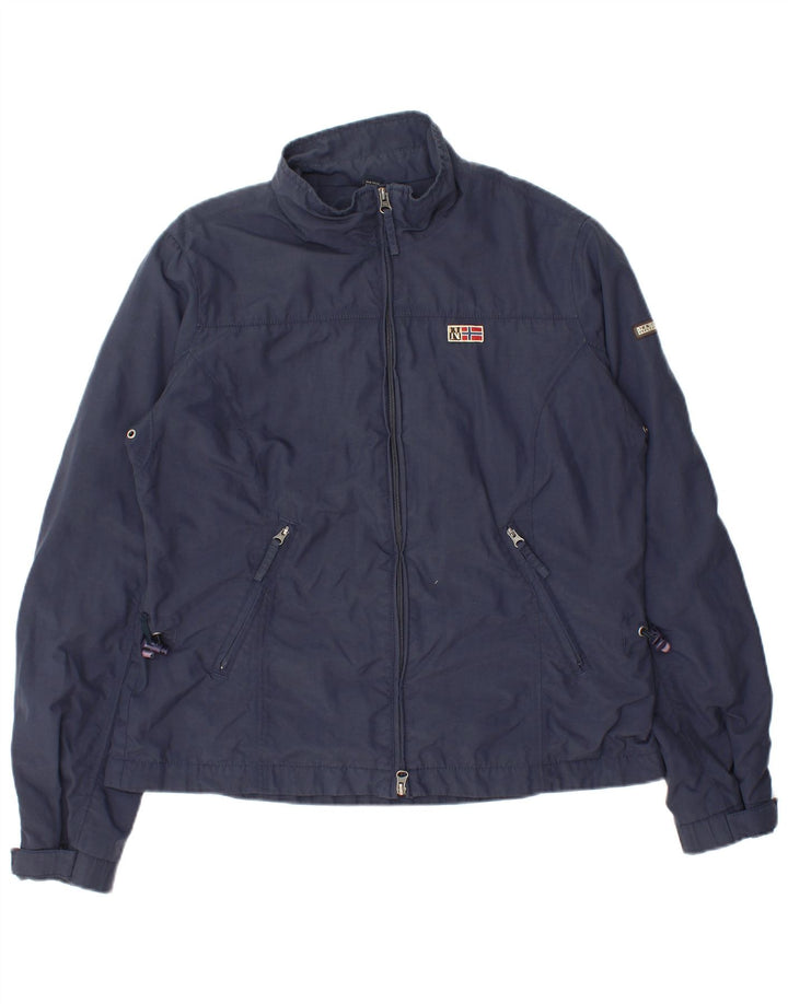 Napapijri Damen Regenjacke UK 18 XL Marineblau Polyamid