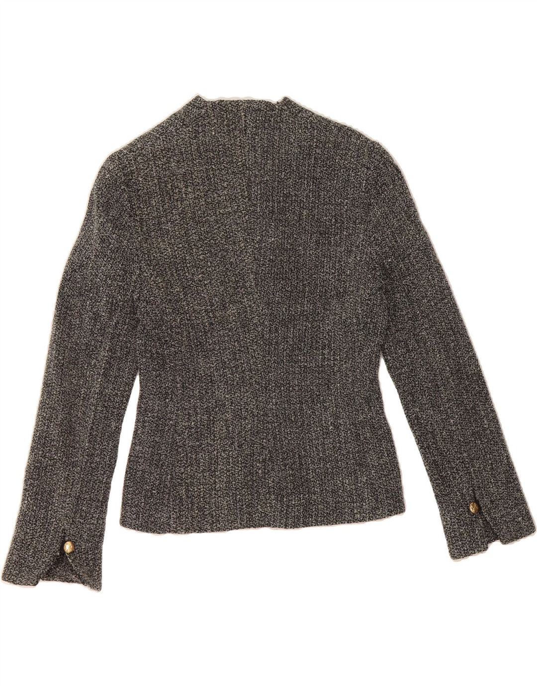 LUISA SPAGNOLI Womens 4 Button Blazer Jacket IT 42 Medium Grey Flecked Vintage Luisa Spagnoli and Second-Hand Luisa Spagnoli from Messina Hembry 