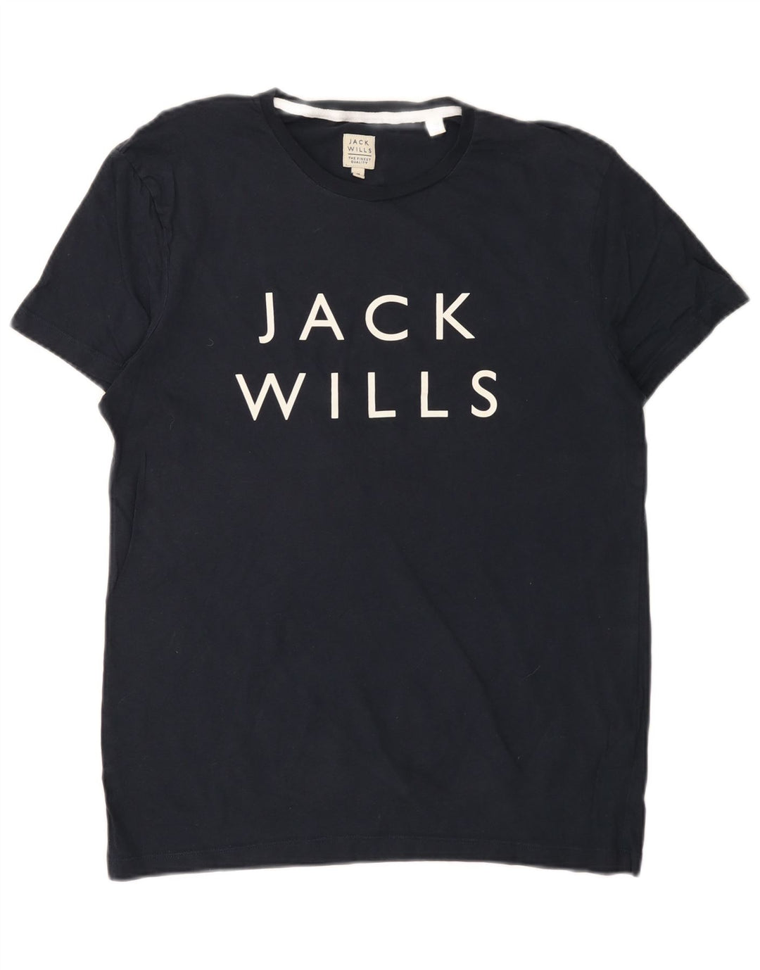 JACK WILLS Herren Grafik-T-Shirt-Oberteil aus Baumwolle in mittlerem Marineblau