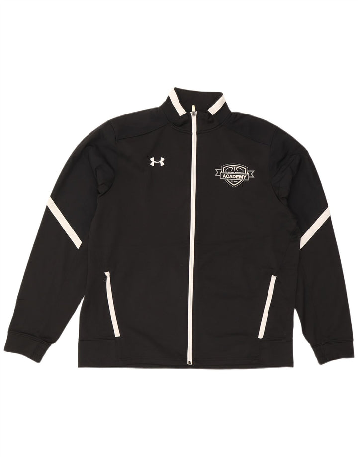 Under Armour Herren-Trainingsanzug-Top-Jacke XL, schwarzes Farbblock-Polyester