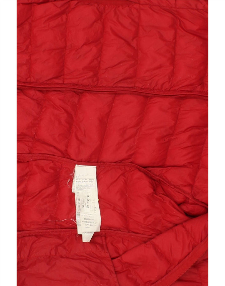 BENETTON Womens Padded Jacket UK 12 Medium Red Polyamide Vintage Benetton and Second-Hand Benetton from Messina Hembry 