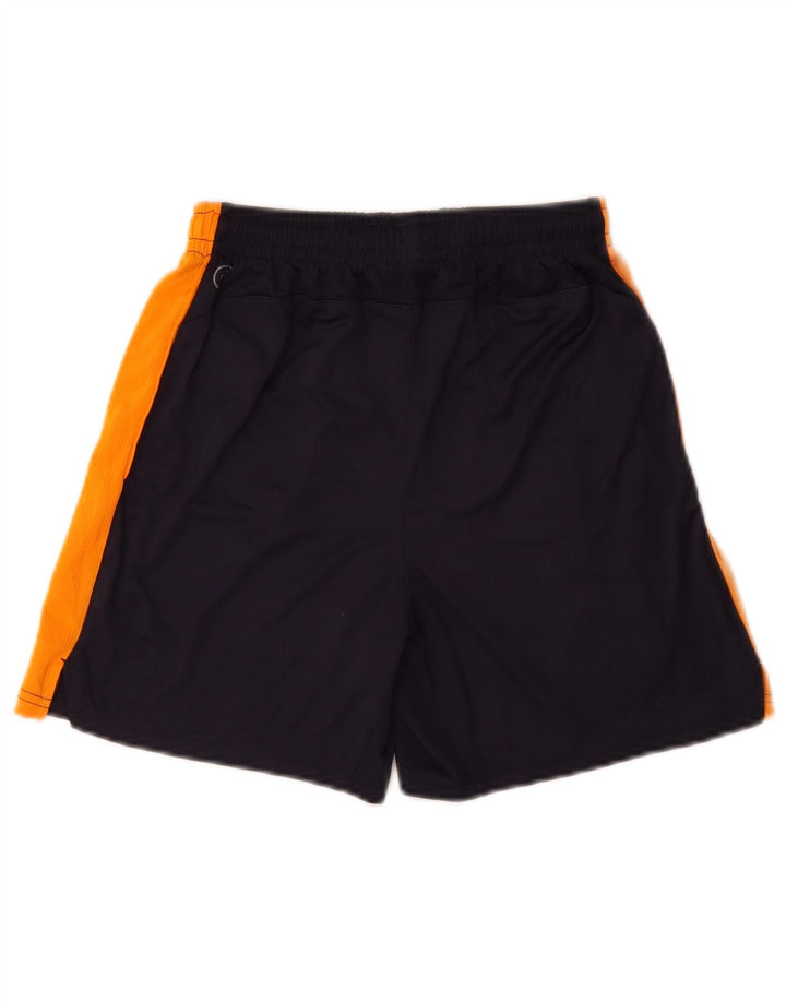 Puma Graphic Sportshorts für Jungen, 13–14 Jahre, marineblaues Farbblock-Polyester