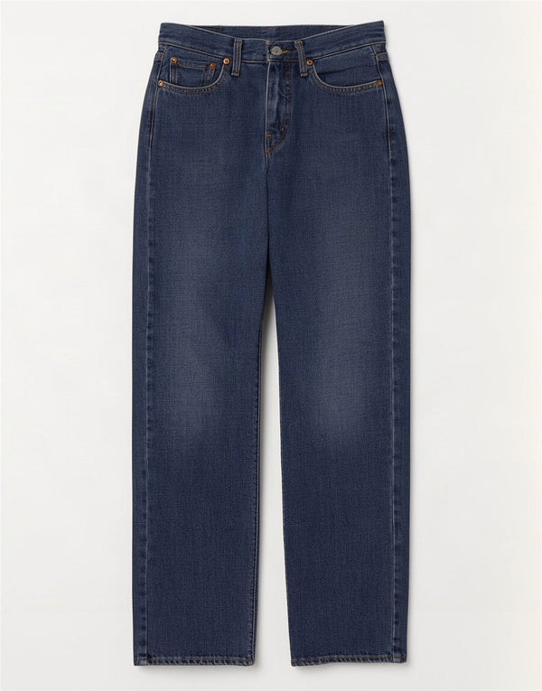 Replay Damen Straight Jeans W27 L32 Blaue Baumwolle