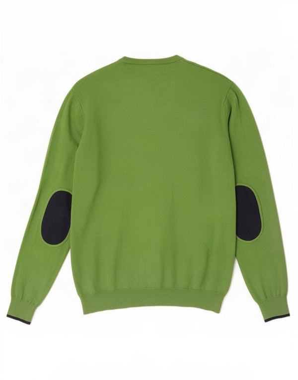 Armani Jeans Herren Regular Fit Rundhalspullover Pullover 3XL Grüne Baumwolle