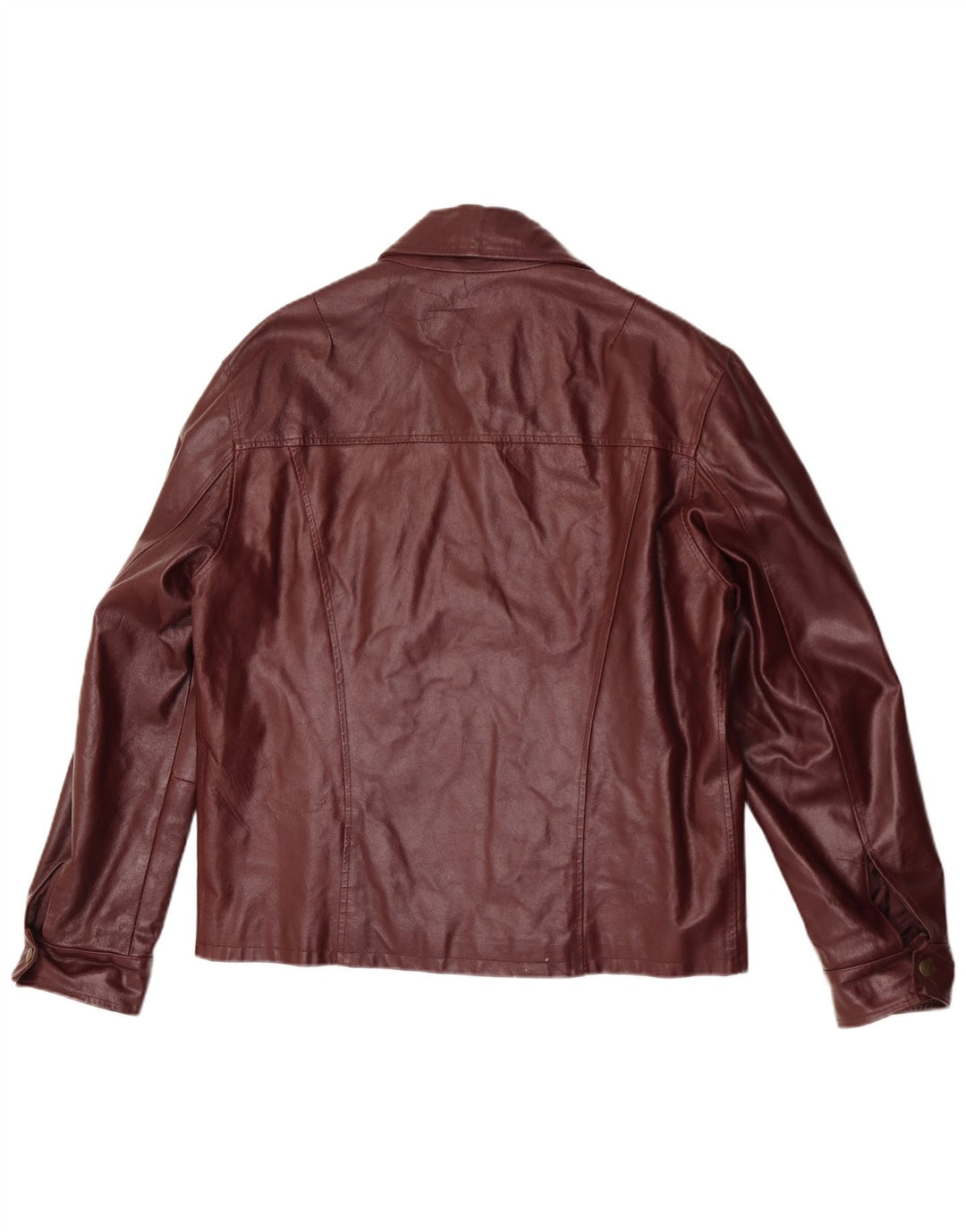 Vintage Herren Lederjacke UK 40 Large Burgund