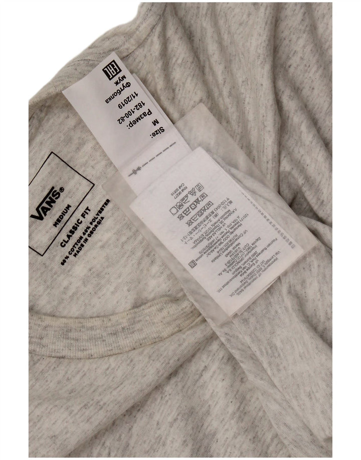 Vans Herren-T-Shirt mit klassischer Passform, mittelgrau gefleckte Baumwolle