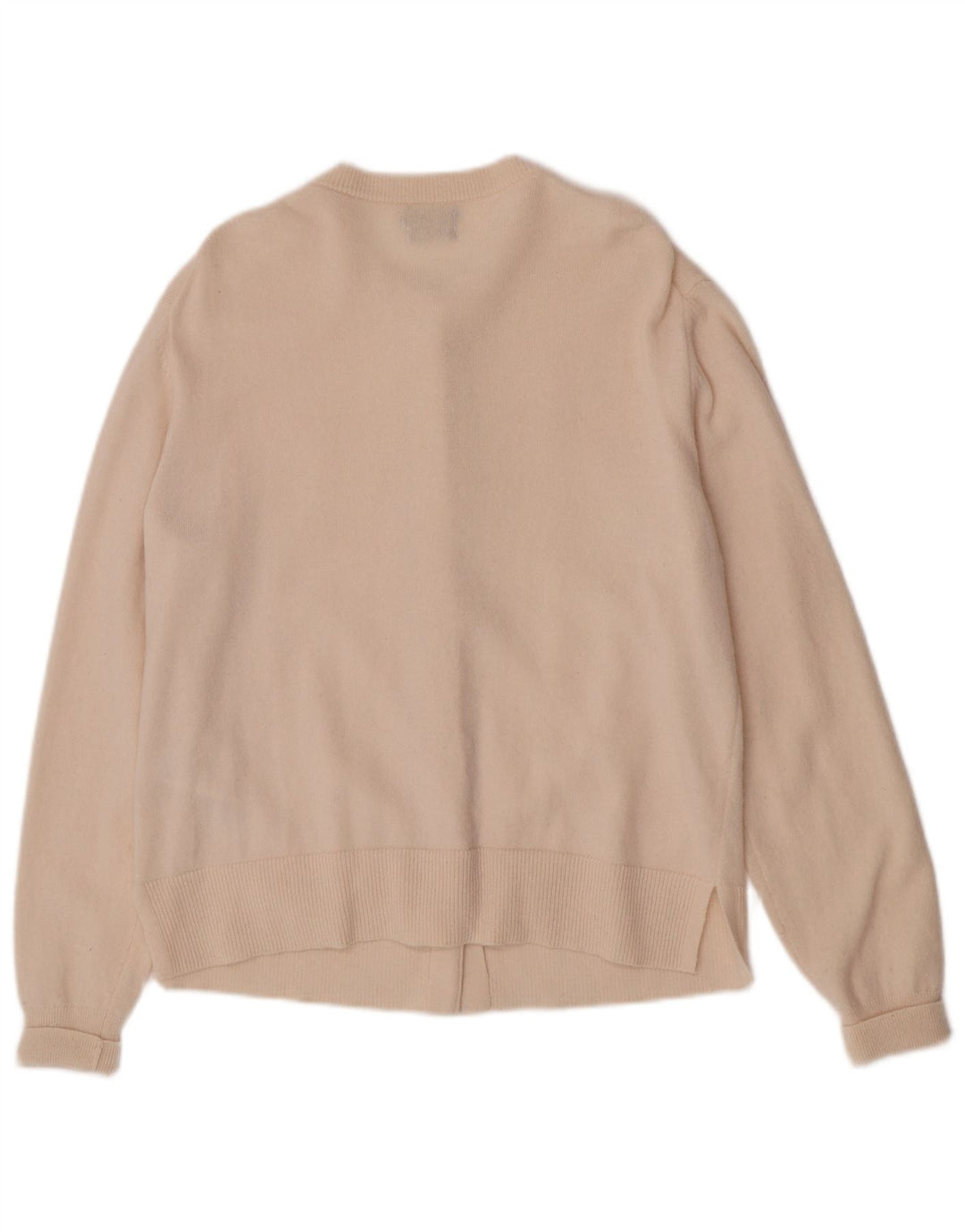 Massimo Dutti Damen Strickjacke UK 14 Mittelbeige Wolle