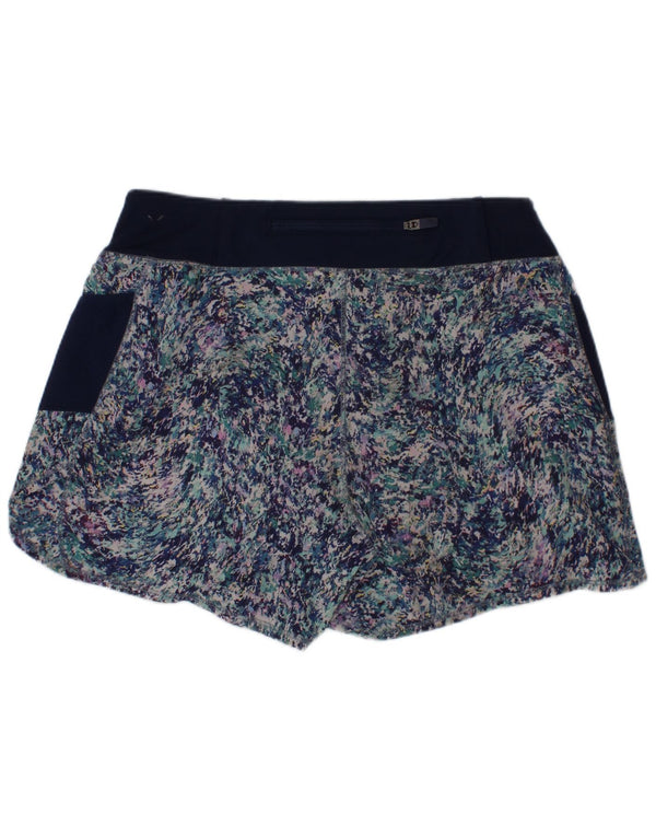 Athleta Mädchen-Sportshorts mit abstraktem Muster, 11–12 Jahre, Größe L, Marineblau