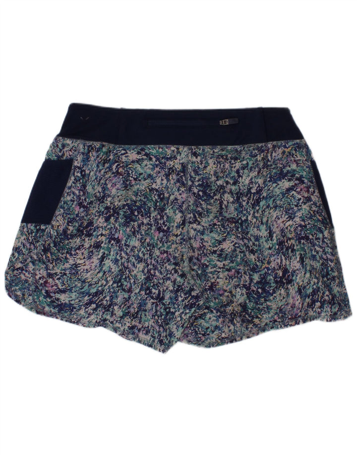 Athleta Mädchen-Sportshorts mit abstraktem Muster, 11–12 Jahre, Größe L, Marineblau