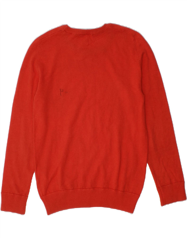 GUESS Boys Crew Neck Jumper Sweater 7-8 Years Red Cotton Classic Vintage Guess and Second-Hand Guess from Messina Hembry 
