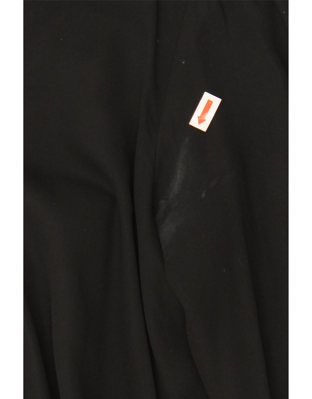 Zara Damen-Langarm-Blusenoberteil mit Bindeband vorne, Gr. 10, Größe S, Schwarz, Polyester