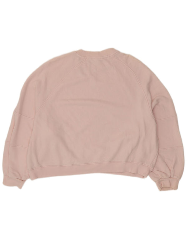 TOMMY HILFIGER Damen Übergroßer Grafik-Sweatshirt-Pullover UK 20 2XL Rosa