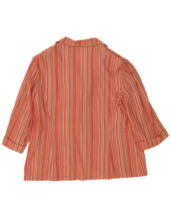 Elisa Landri Damen-Blazer, übergroß, mit 3 Knöpfen, Gr. 18, XL, Mehrfarbig