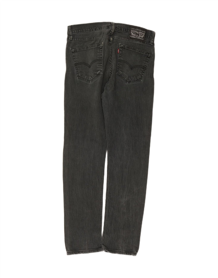 Levi's Damen Straight Jeans W31 L29 Graue Baumwolle
