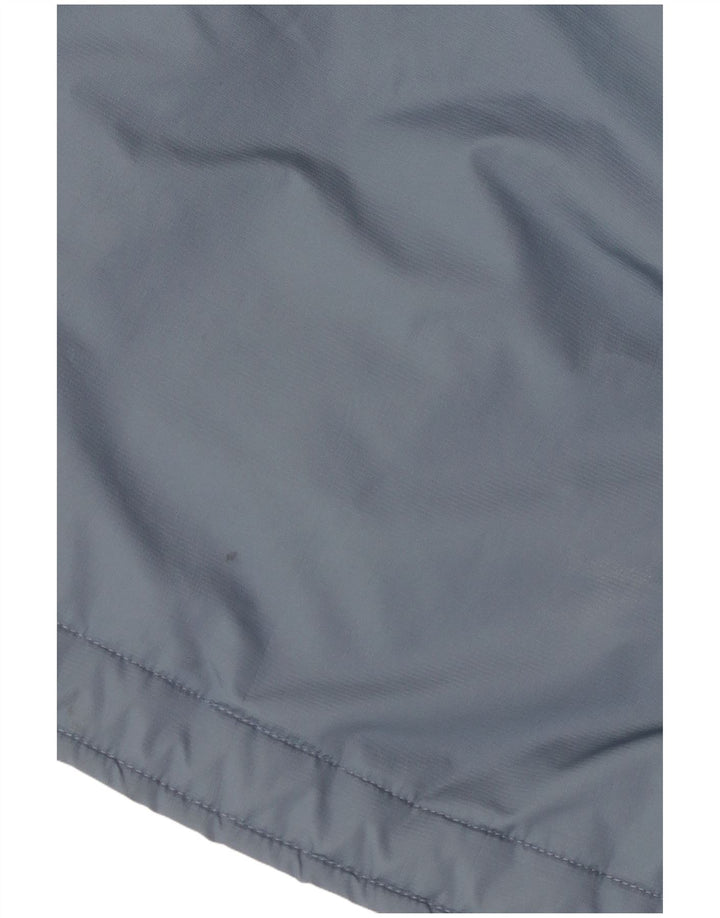 Ellesse Herren-Anorakjacke mit Kapuze, UK 38, mittelgraues Farbblock-Polyester