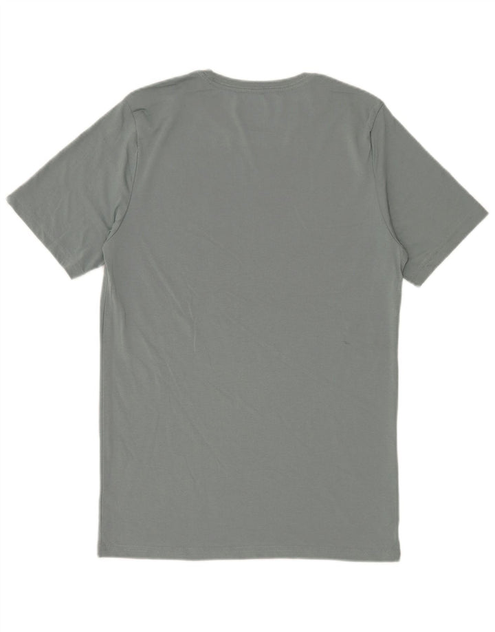 Calvin Klein Herren-T-Shirt mit Grafik, Größe S, graue Baumwolle
