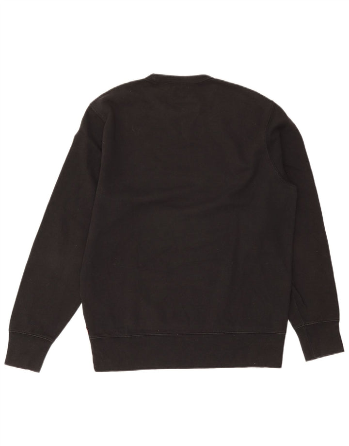 Levi's Herren-Sweatshirt mit Grafik, Größe S, schwarze Baumwolle