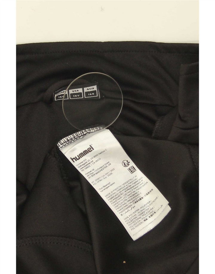 Hummel Jungen Grafik-Trainingsanzug-Top-Jacke, 13–14 Jahre, schwarz, geometrisch