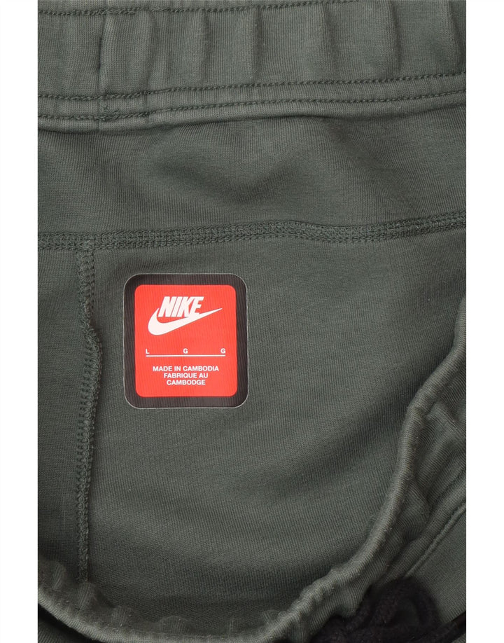 Nike Herren-Sportshorts, groß, grüne Baumwolle