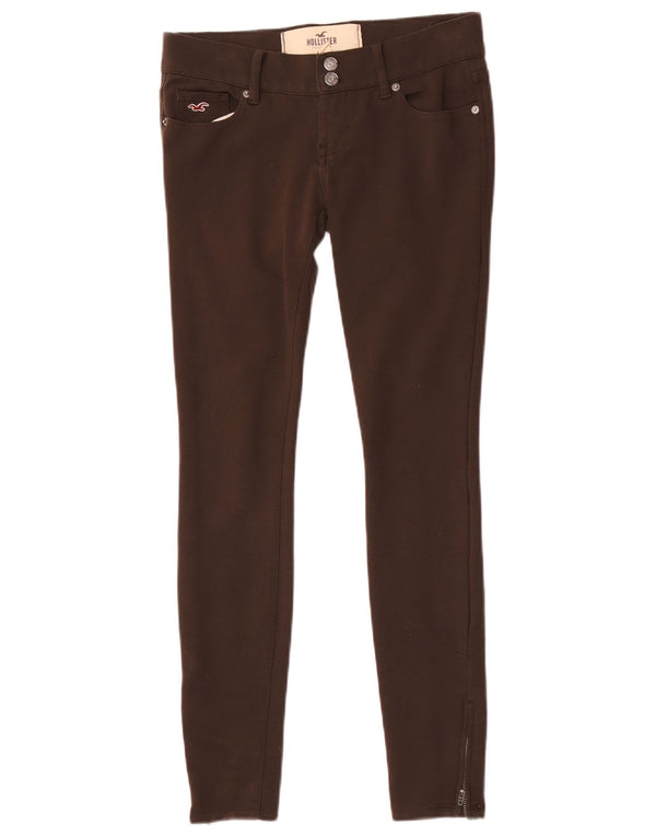 Hollister Skinny-Freizeithose für Damen mit niedriger Taille, US 0, XS, W28, L27, Braun