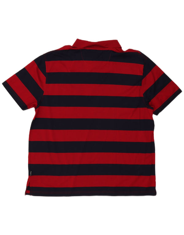 Carlo Gaggioni Herren Poloshirt 3XL Rot gestreift
