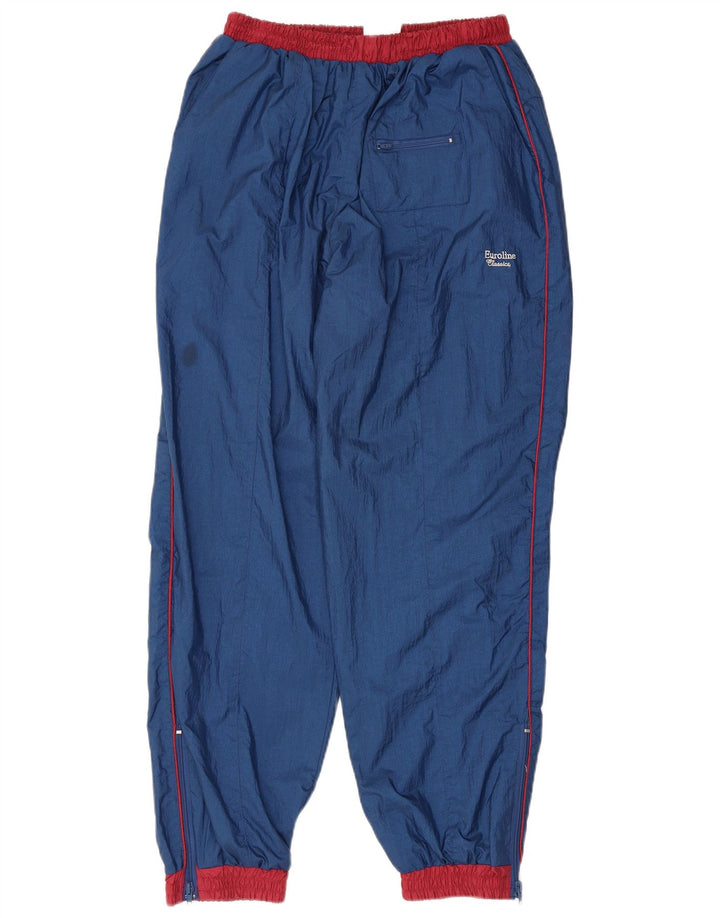 Vintage Herren-Trainingsanzug in Übergröße, mittelgroß, Marineblau, Farbblock