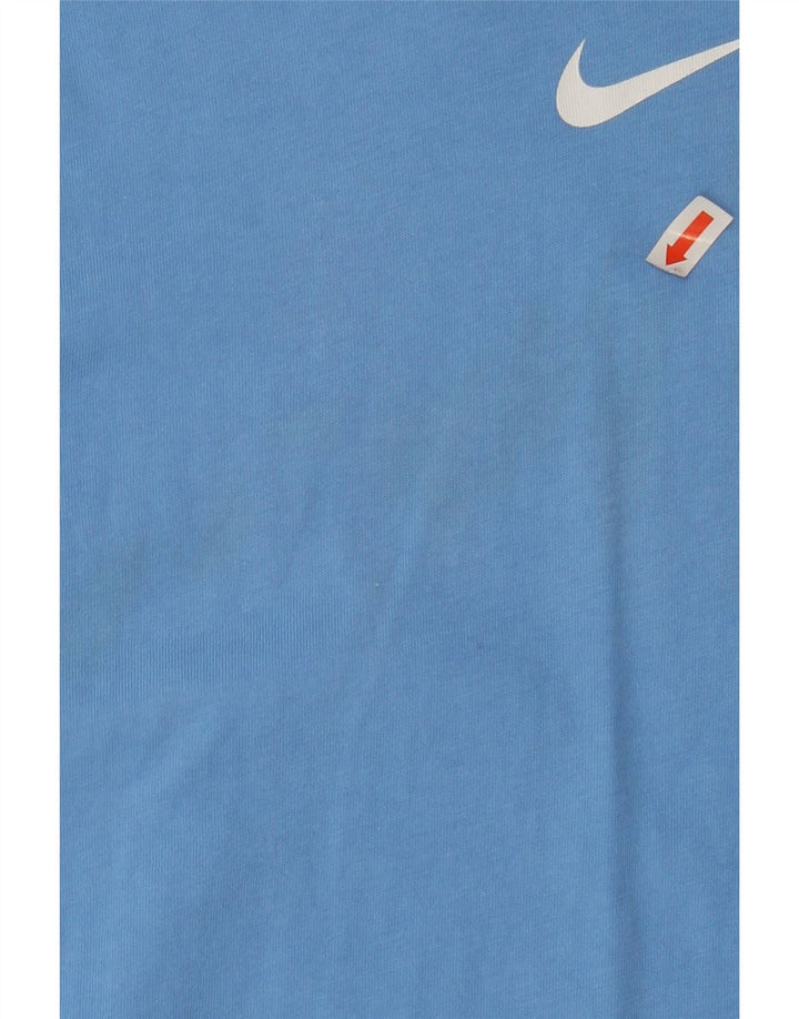 NIKE Mens Graphic T-Shirt Top Medium Blue Colourblock Cotton Vintage Nike and Second-Hand Nike from Messina Hembry 
