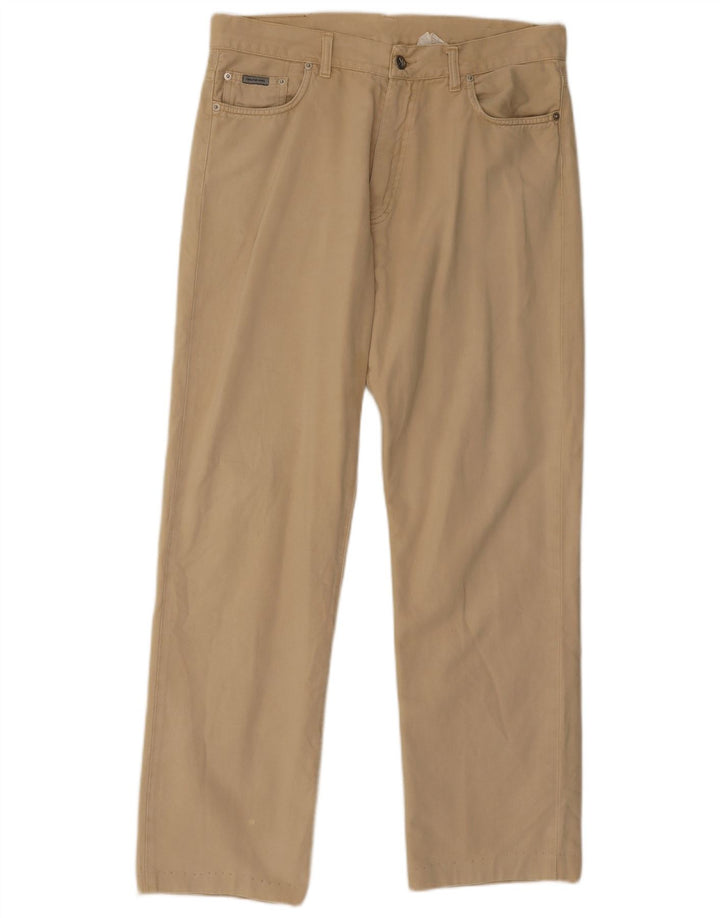 Calvin Klein Herren Straight Jeans W34 L30 Beige Baumwolle