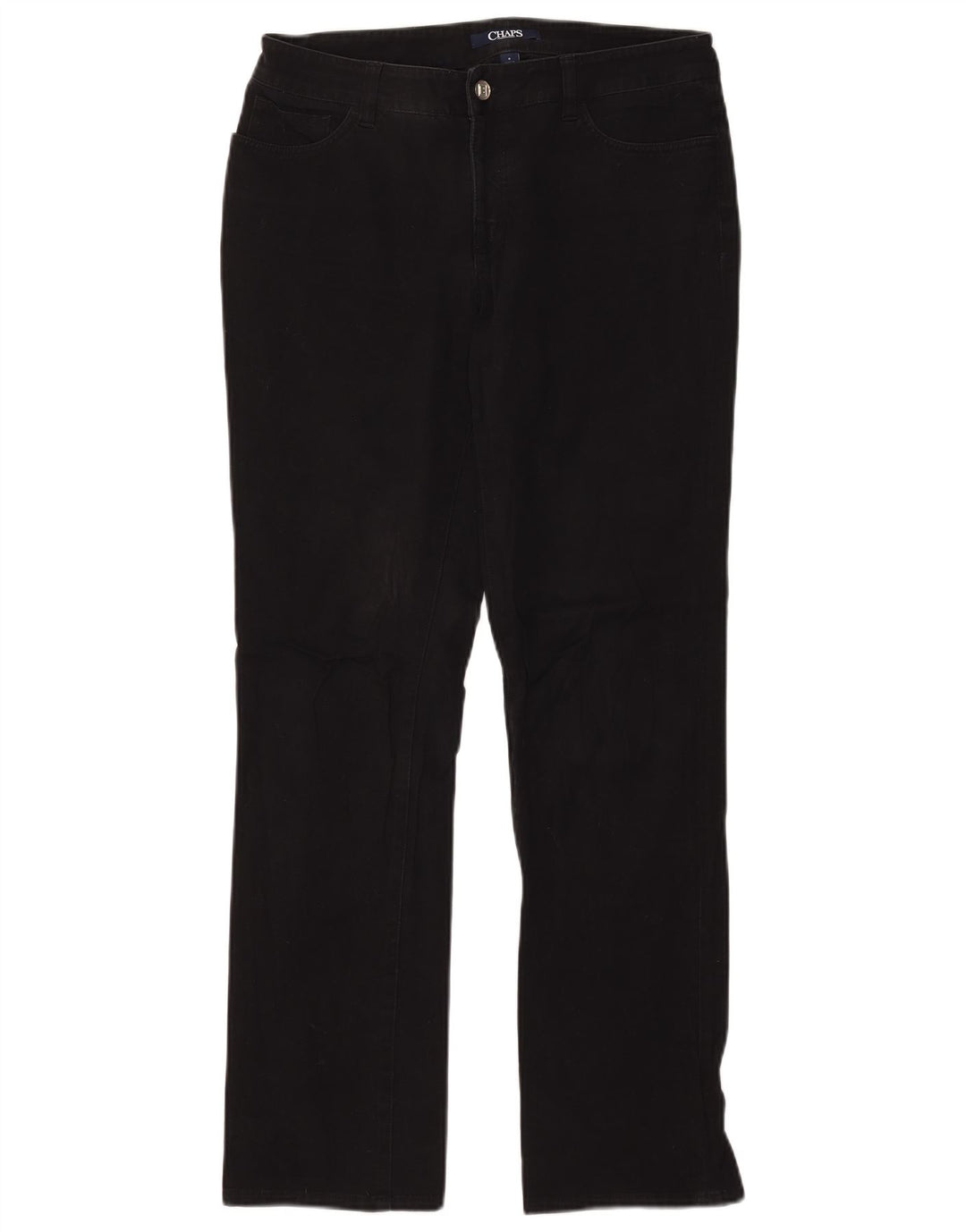 CHAPS Damen Straight Jeans US 8 Medium W32 L31 Schwarze Baumwolle