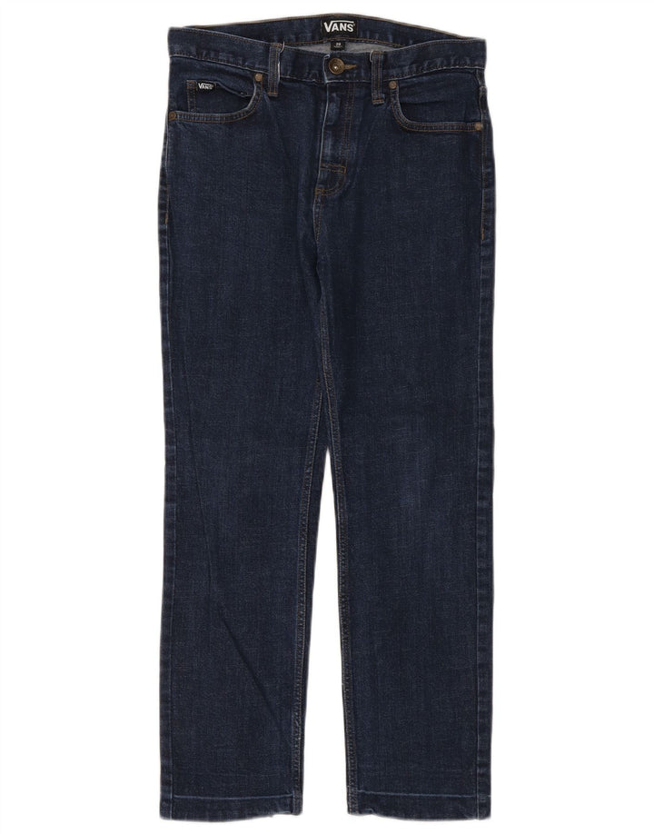 Vans Damen Straight Jeans W28 L26 Marineblaue Baumwolle