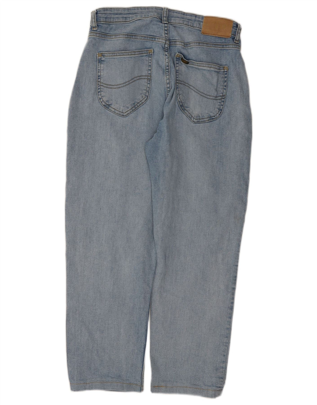 LEE Mädchen-Jeans mit hoher Taille und schmal zulaufendem Bein, 14–15 Jahre, W28, L24, blaue Baumwolle