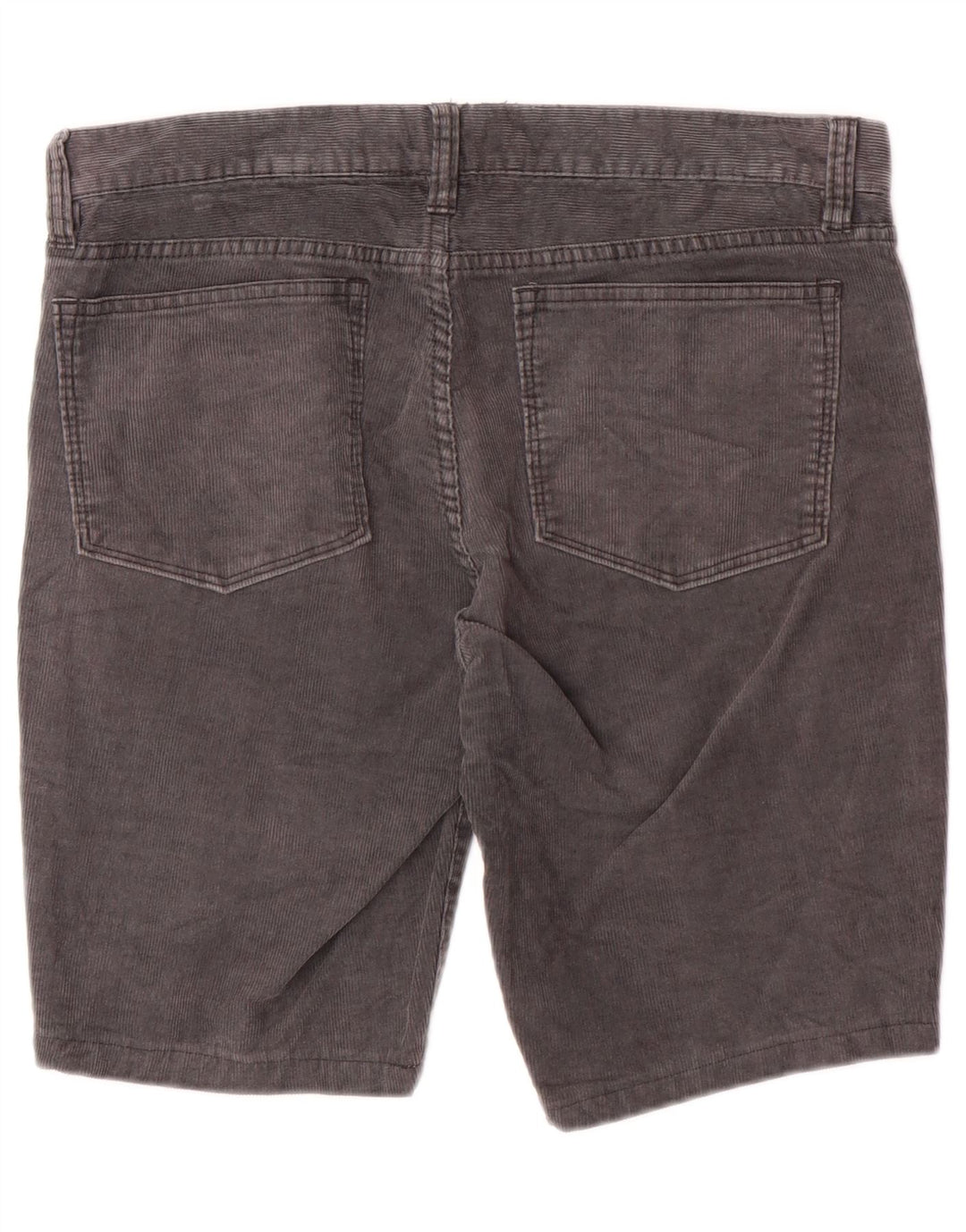 J. Crew Herren Toothpick Cordshorts W30 mittelgraue Baumwolle