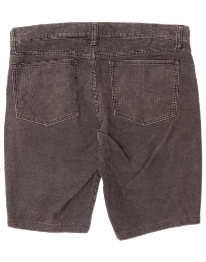J. Crew Herren Toothpick Cordshorts W30 mittelgraue Baumwolle