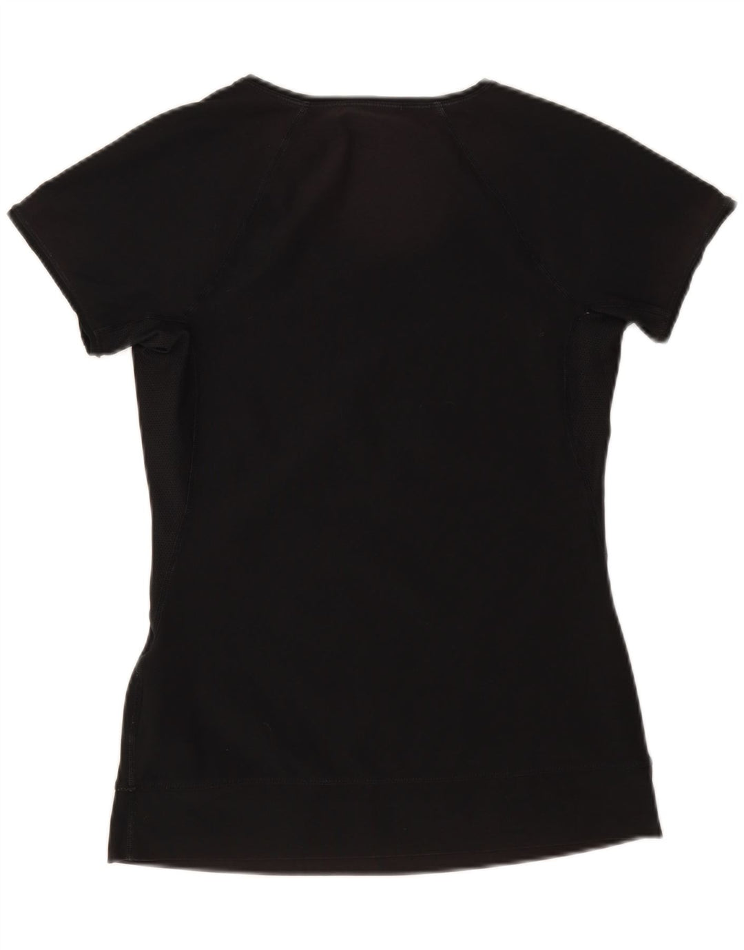 Nike Damen Dri Fit T-Shirt Top UK 12/14 Medium Schwarz Polyester
