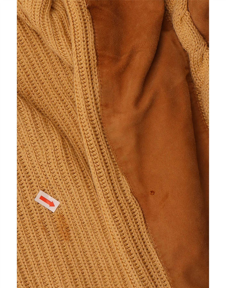 Vintage Herren Rundhalspullover Pullover XL Beige