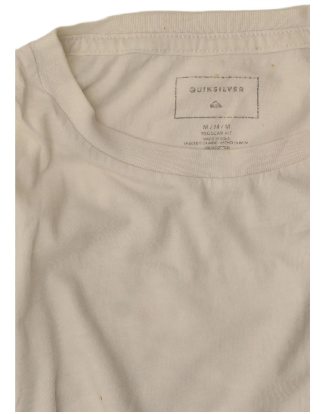 Quiksilver Herren-T-Shirt mit normaler Passform und Grafik, Mittelweiß