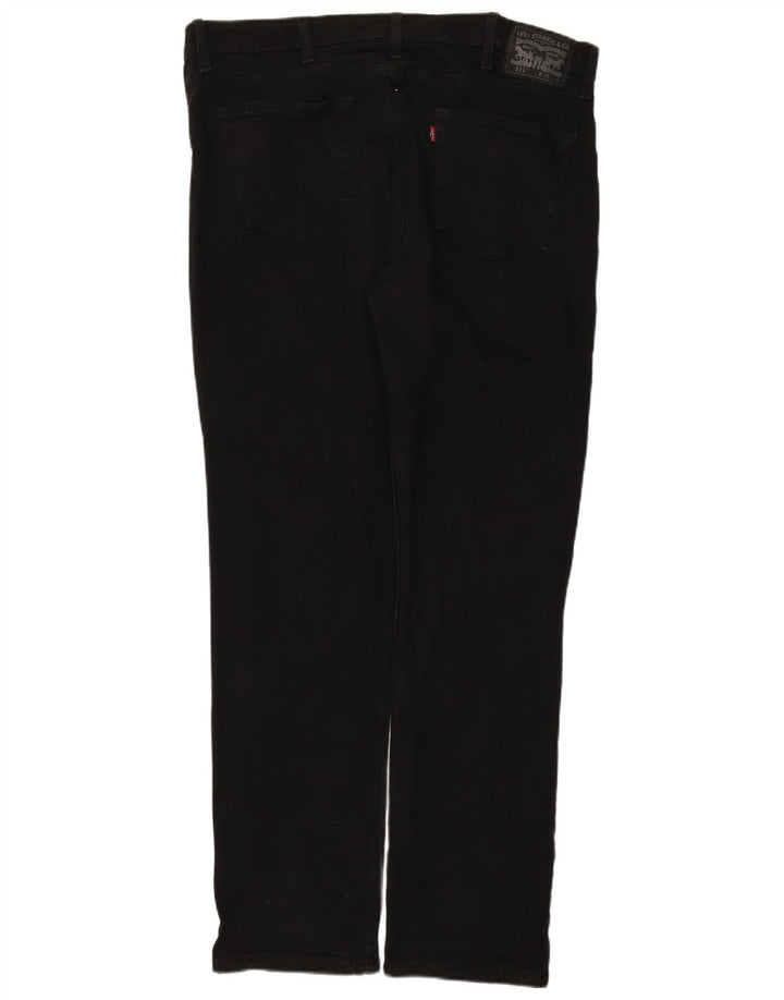 Levi's Herren 511 Slim Jeans W38 L32 schwarze Baumwolle
