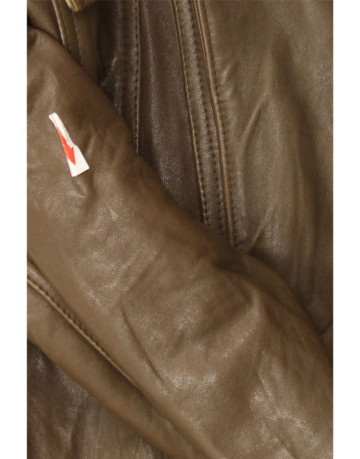 Vintage Herren Lederjacke IT 50 Großes braunes Leder