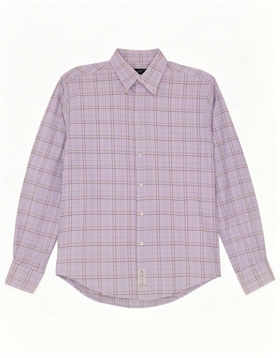 Sergio Tacchini Herrenhemd aus mittelblau karierter Baumwolle