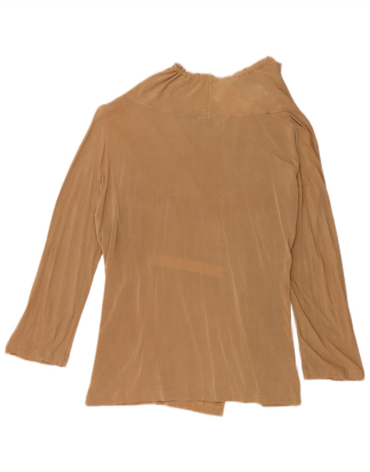 TRUSSARDI Damen-Blusenoberteil mit 3/4-Ärmeln, Größe S, Beige