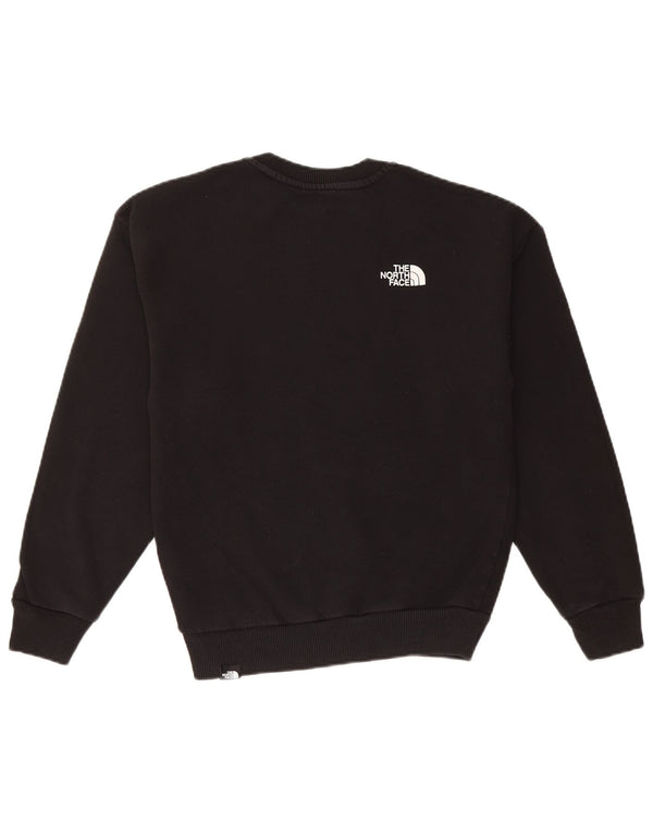 The North Face Womens Graphic Loose Fit Sweatshirt Jumper UK 6 XS Black
