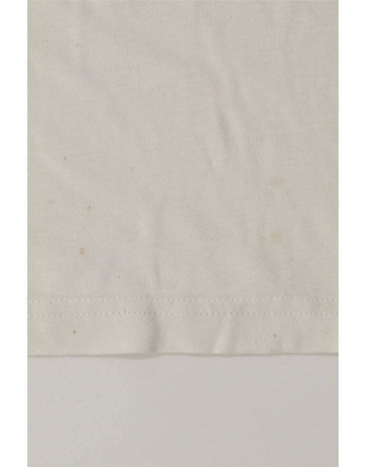 ADIDAS Herren Grafik-T-Shirt-Oberteil aus mittelweißer Baumwolle